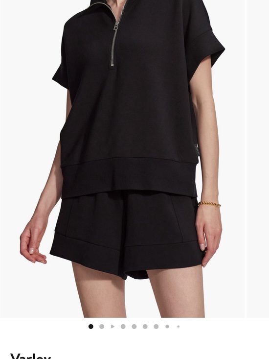 Varley Other - Varley Black Zip-Neck Pull-On short set